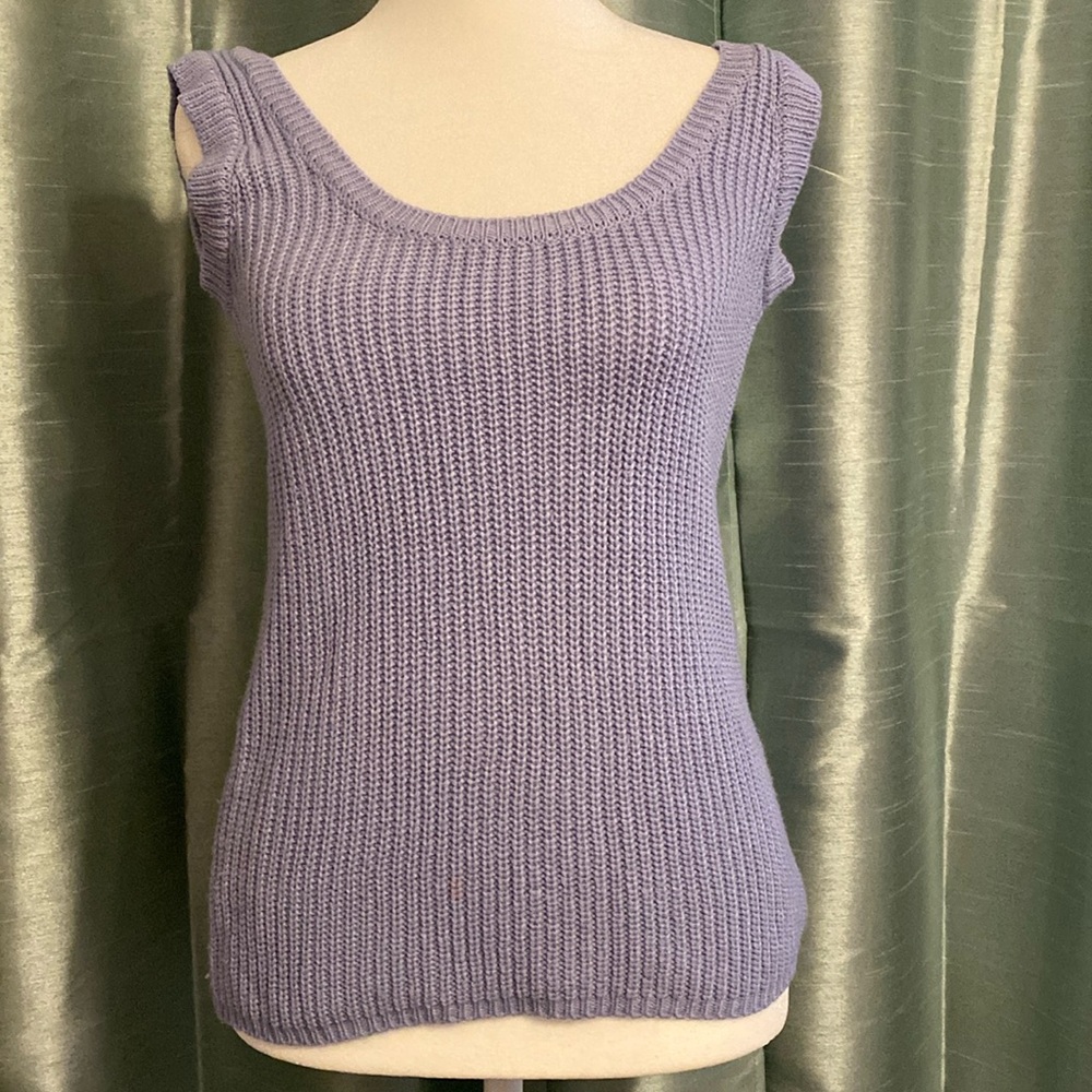 Purple Sleeveless Shirt